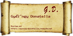 Gyöngy Donatella névjegykártya